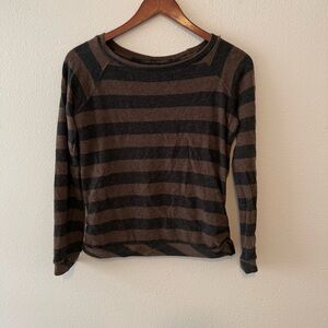 Merritt Charles Brown and Black Striped Sweater